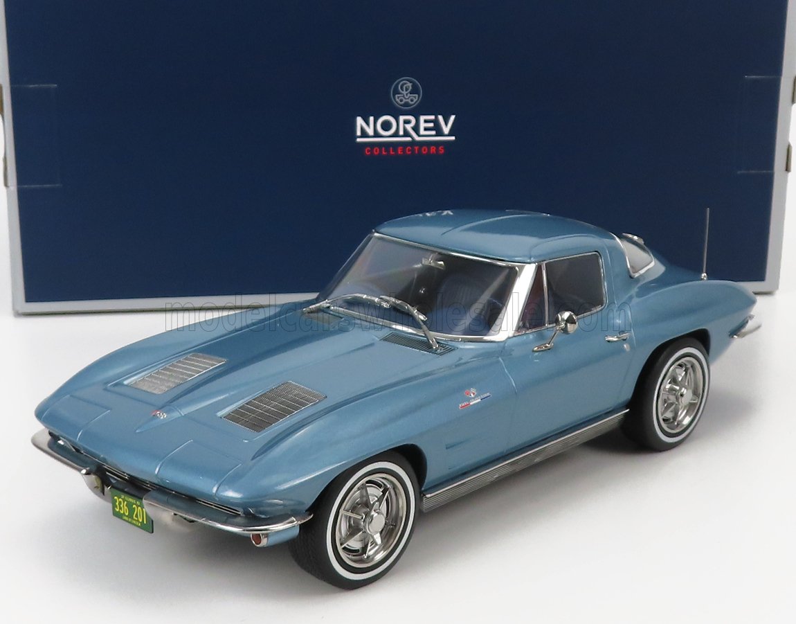 Chevrolet CORVETTE STINGRAY 1963 licht blauw metal