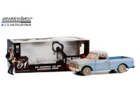 Chevrolet C-10 with Leatherface Figure *the Texas Chainsaw Massacre *, blauw