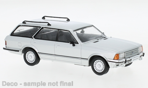 Ford Granada MK II Turnier Ghia, zilver, 1982