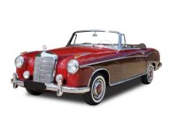 Mercedes 220 SE Cabriolet (W128), rouge /rouge foncé, 1960