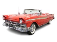 Ford Fairlane 500 Skyliner, rouge 1957