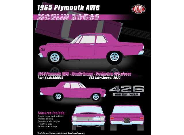 Plymouth AWB *Moulin Rouge*, pink-purple 1965