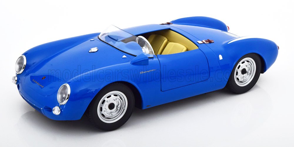 PORSCHE - 550A SPIDER 1956 - BLAUW