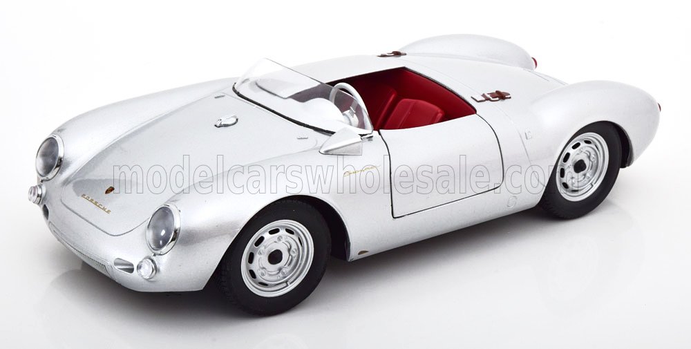 PORSCHE - 550A SPIDER 1956 - ZILVER