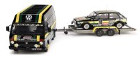 Volkswagen LT35 With Golf Gti MK1 Gr.2 *Resin series*, zwart/groen/geel; 1978