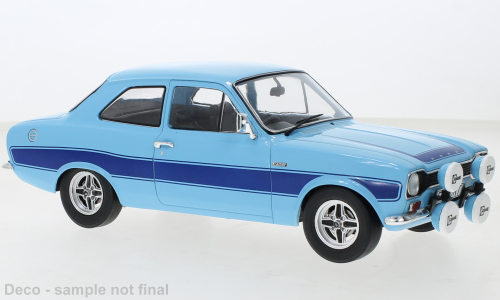 Ford Escort MK I RS 2000, hel blauw, RHD, 1973