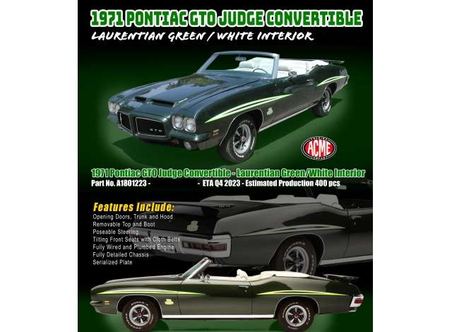 Pontiac GTO Judge Convertible, groen