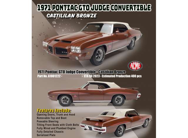 Pontiac GTO Judge Convertible, bronze  1971