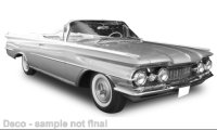 Oldsmobile 98 Convertible, metallic-bleu, 1959