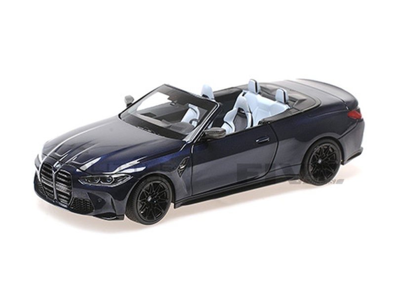 Schaalmodel Bmw M4 Cabriolet 2020 Blauw 1 18 Minichamps