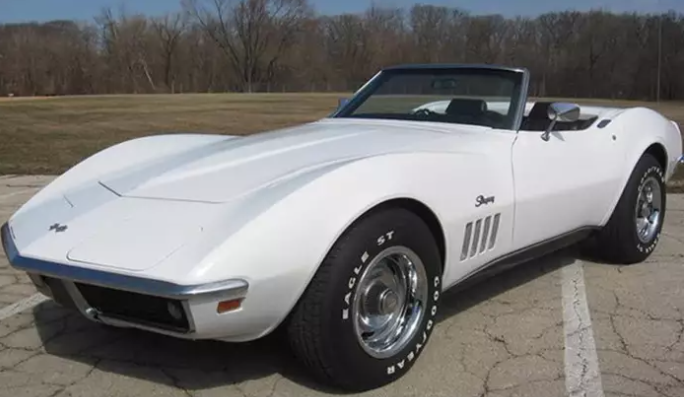 Chevrolet Corvette Convertible 1969 Blanc Can Am W