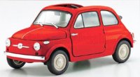 FIAT - 500 D CABRIOLET OPEN 1960 - ROSSO CORALLO - ROOD