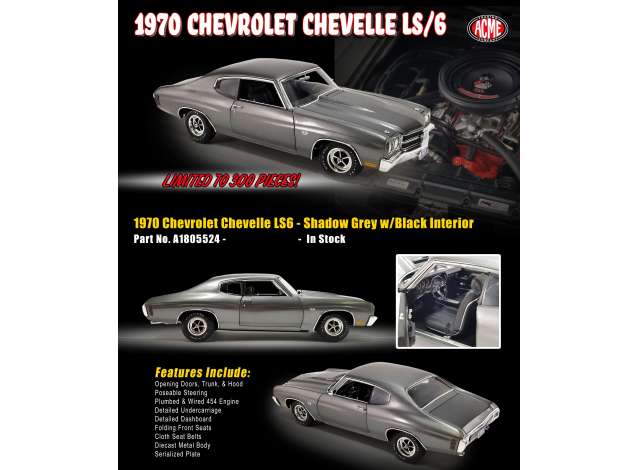 Chevrolet Chevelle LS/6, shadow grey with black in