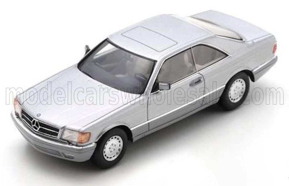 Schaalmodel Mercedes Benz - S-class 560sec (c126) 1989 - Zilver 1/43