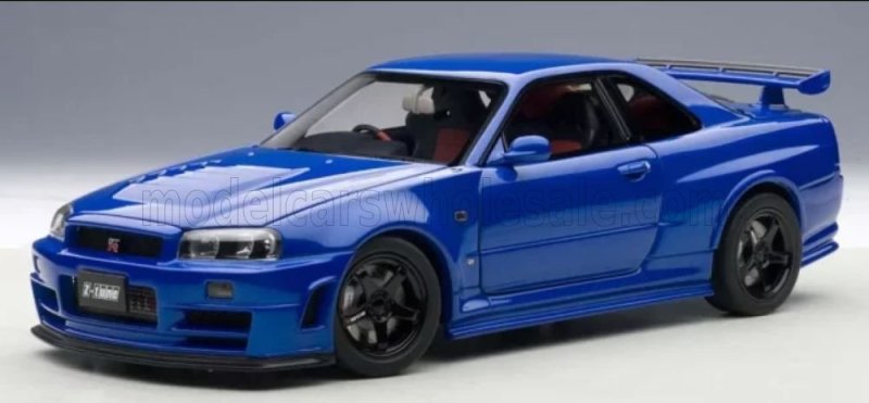 Schaalmodel Nissan Skyline Gt R R Nismo Z Tune Bayside Blue