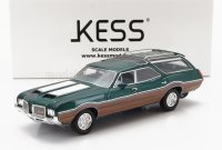 OLDSMOBILE - VISTA CRUISER 442 SW STATION WAGON 1972 - GREEN MET WHITE WOOD