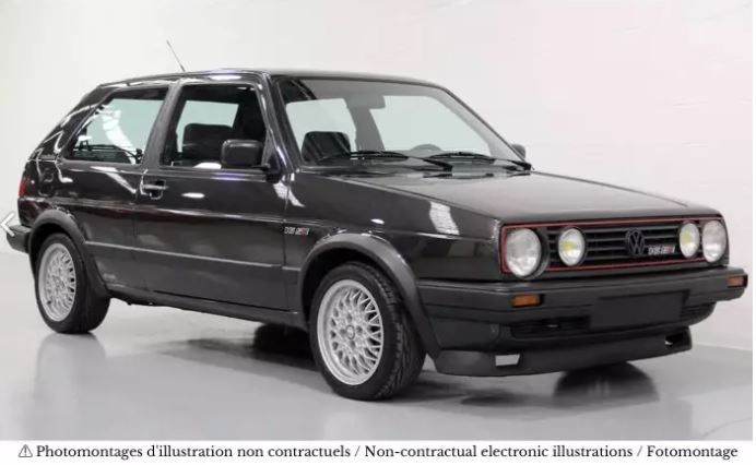 VW Golf GTI Match 1989 Zwart métallic