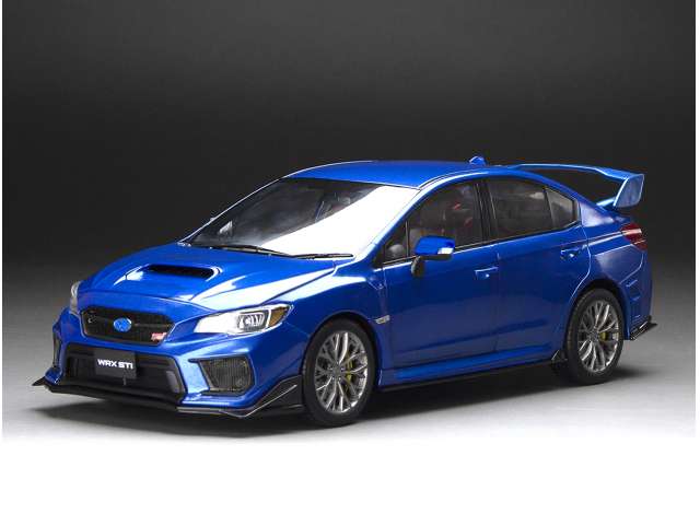 Subaru WRX STI (S207), metallic-blauw, rechts, aan