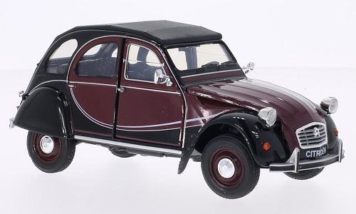 Citroen 2CV 6 charleston, donkerrood zwart