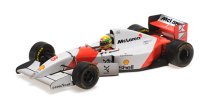 McLaren Ford MP4/8 Ayrton Senna Winner European GP 1993 with flag, Dirty Version