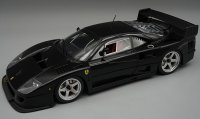 FERRARI - F40 LM PRESS VERSION 1996 - WITH 5 SPOKE SILVER RIMS - GLOSS BLACK