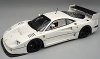 FERRARI - F40 LM PRESS VERSION 1996 - WITH 5 SPOKE BLACK RIMS - WHITE MET