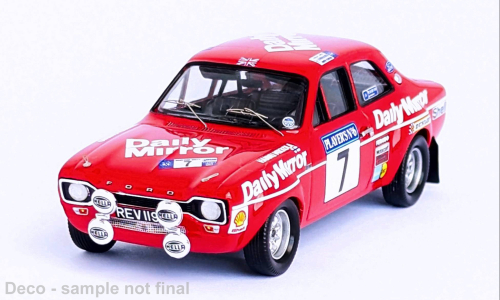 Ford Escort MK I, No.7, Daily Mirror, Scottish Ral