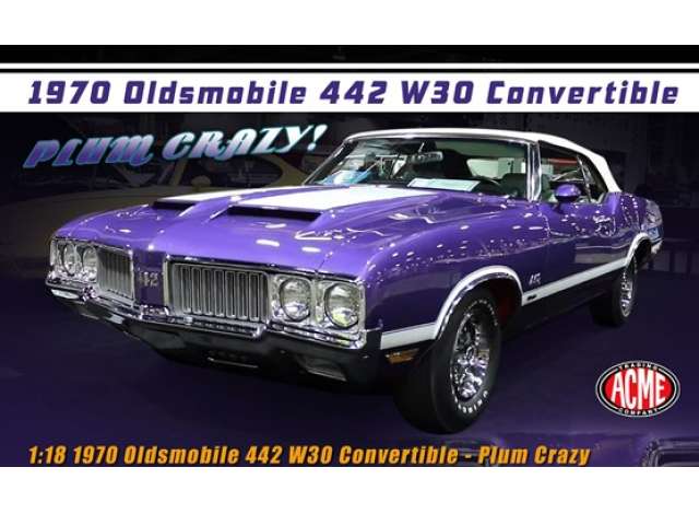 Oldsmobile 442 W-30 Convertible, plum crazy 1970