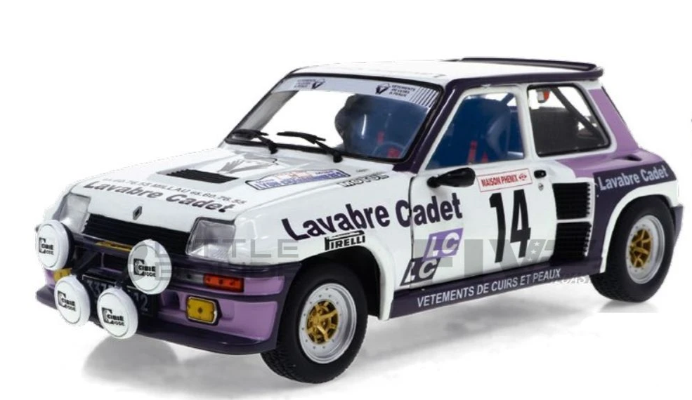 RENAULT 5 TURBO WHITE #14 AURIOL/NOUAILLE RALLYE L