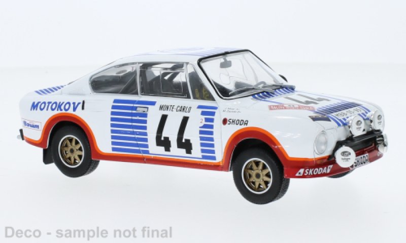 Modèle réduit Skoda 130 Rs, No.44, Rallye Wm, Rally Monte Carlo