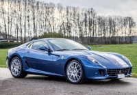 FERRARI 599 GTB FIORANO 2006 Handgeschakelde Versnellingsbak   Blu Mirabeau Cuoio color Interior