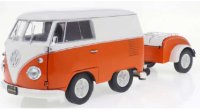 VOLKSWAGEN - T1 VAN KOOL COMBI WITH TRAILER 1950 - ORANGE WHITE