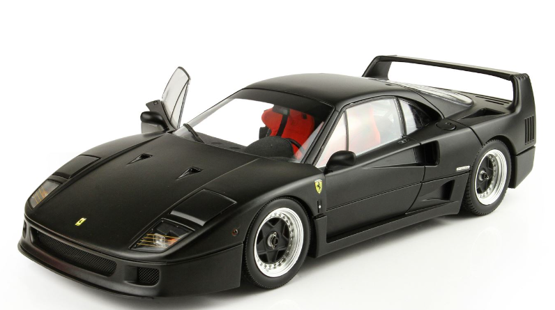 Ferrari F40 Matzwarte En BBR-Kyosho Rode Stoelen