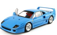 Ferrari F40 Lichtblauw En BBR-Kyosho Zilveren Wielen