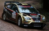 Ford Focus RS WRC08, No.1, Wyedean Forest Rally, P.Bird/A.Davies, 2015