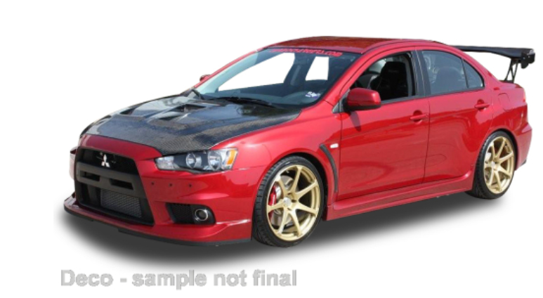 Mitsubishi Lancer Evoluti rood Vitesse