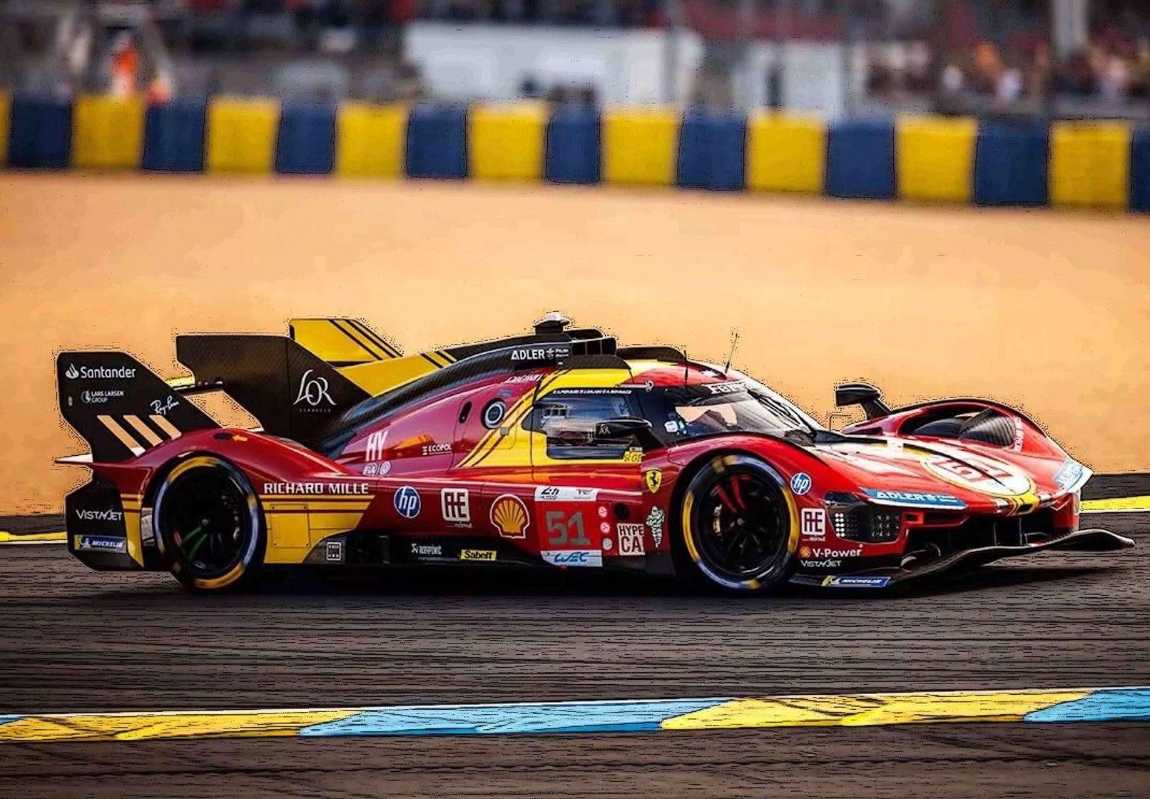 Ferrari 499P Auto Nr. 51 - 3e Le Mans 2024 Piloten