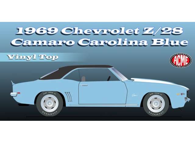 Chevrolet Camaro Z/28, Carolina blue with vinyl to