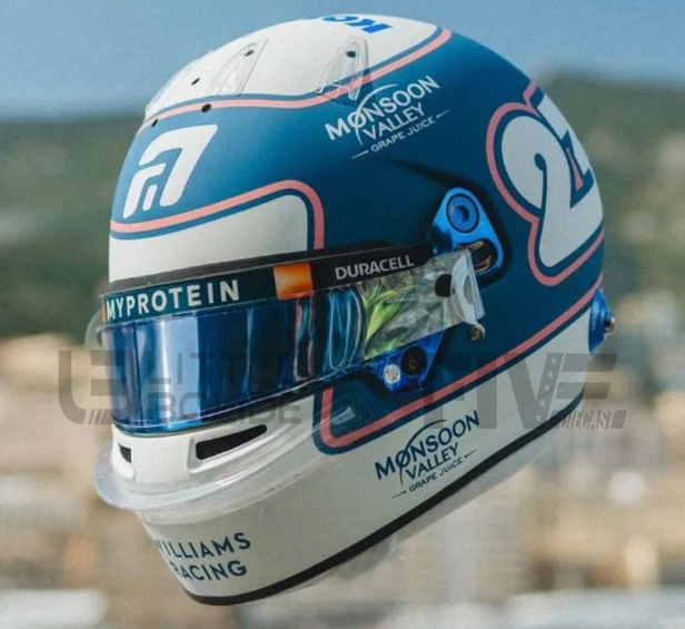 HELMET Alexander Albon Williams Racing GP Monaco 2