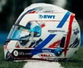 Helmet Pierre Gasly BWT Alpine F1 Team GP England 