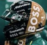 Helmet Fernando Alonso Aston Martin Aramco F1 Team GP England 2024