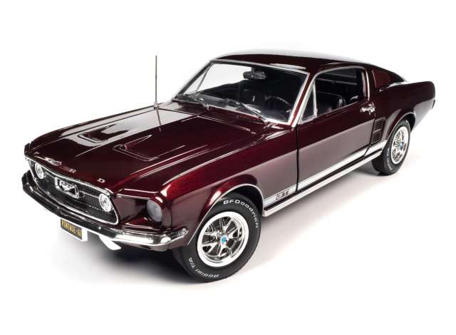 Ford Mustang 2+2 GT, code X vintage burgundy 1967