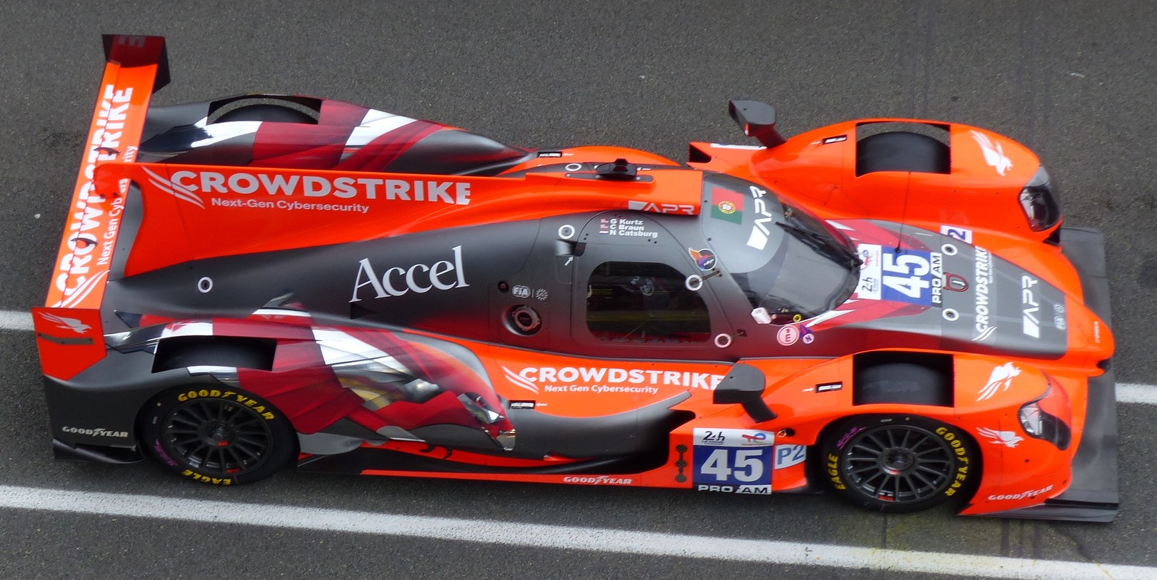 ORECA 07 - GIBSON NO.45 CROWDSTRIKE RACING DOOR AP