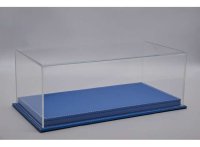 Mulhouse 1/18 Scale Display Case with Blue leather base.
