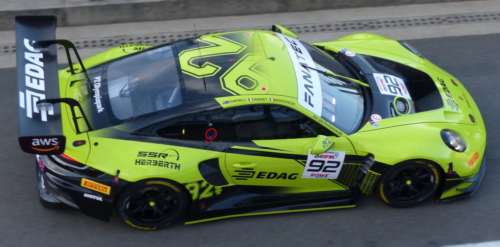 Porsche 911 GT3 R (992) nr. 92 SSR Herberth 8e 24H