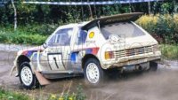 PEUGEOT - 205 TURBO 16 EVO2 N 1 WINNER RALLY 1000 LAKES 1986 TIMO SALONEN - SEPPO HARJANNE