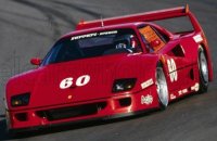 FERRARI - F40 LM N 60 3rd IMSA GTO LAGUNA SECA 1989 JEAN ALESI  - rood