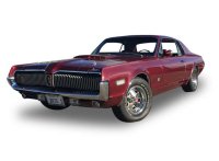 Mercury Cougar XR7G, black cherry 1968