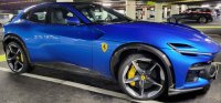 Ferrari Purosangue - Blu Corsa panoramisch dak