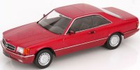 MERCEDES BENZ - S-CLASS 500 SEC (C126) COUPE 1985 - RED MET